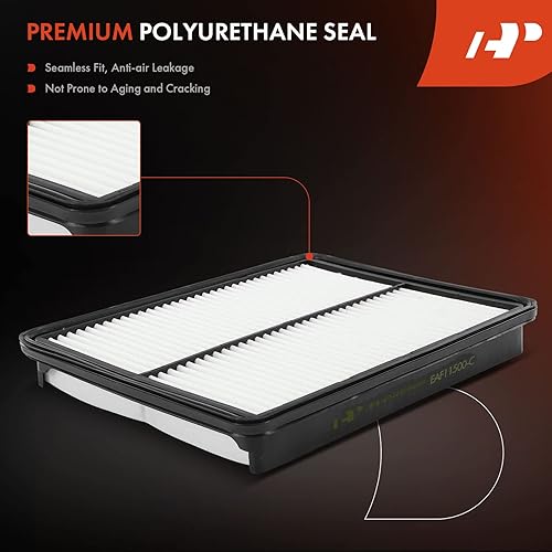 Miniatura 5 de A-Premium Filtro de aire de motor compatible con Hyundai Santa Fe, Santa Fe Sport, Santa Fe XL y Kia Sorento, 2013-2019, 2.0L 2.4L 3.3L, panel