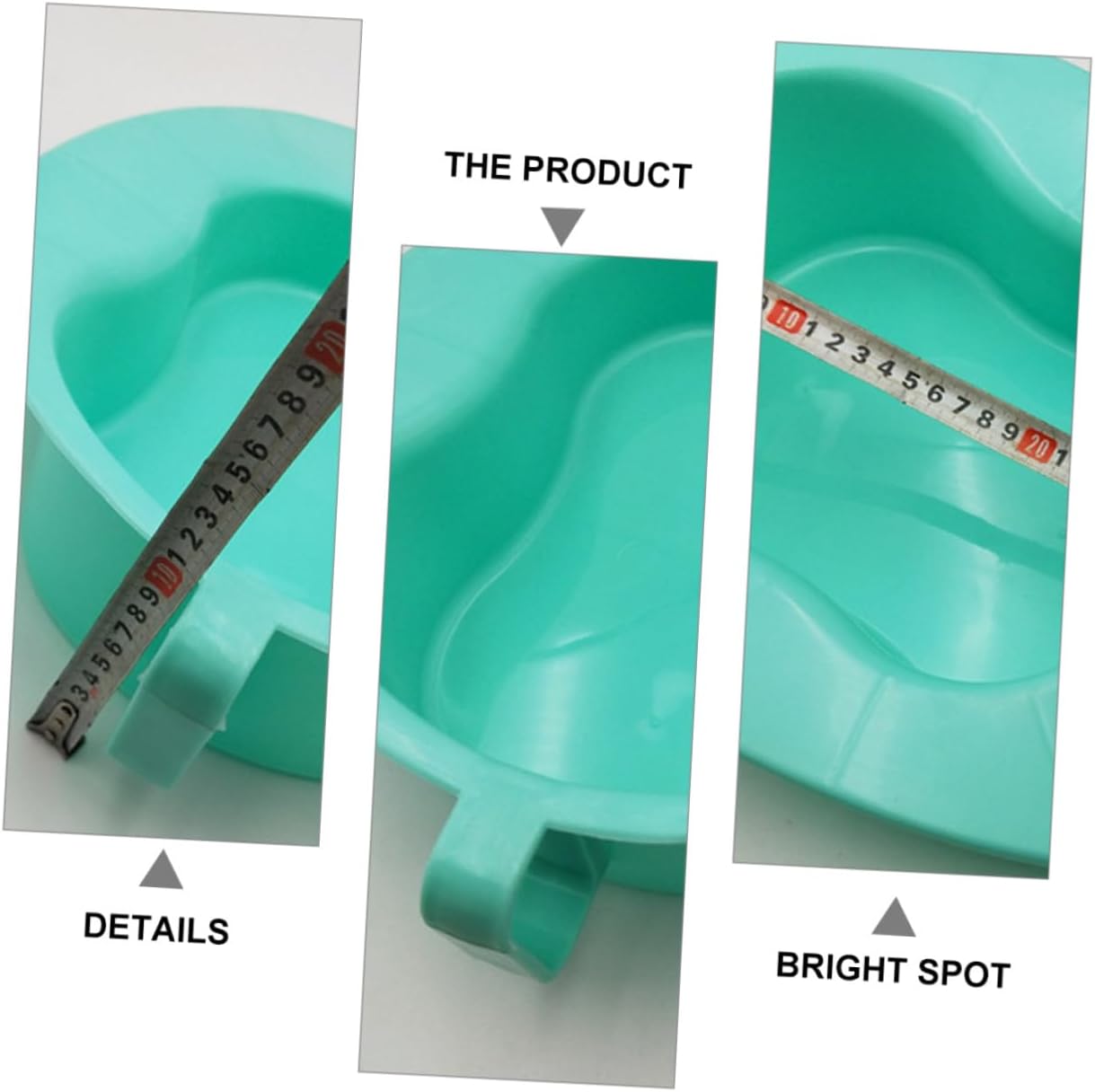 Ergonomic Horizontal Bedpan with Handle for Elderly and Pregnant Women Smooth Skin-Friendly Plastic Nursing Urinal with Tapered Front for Convenient Bed Use and Clean Drainage