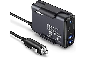 BESTEK 150W Power Inverter - Transformador de corriente para auto 12V a...
