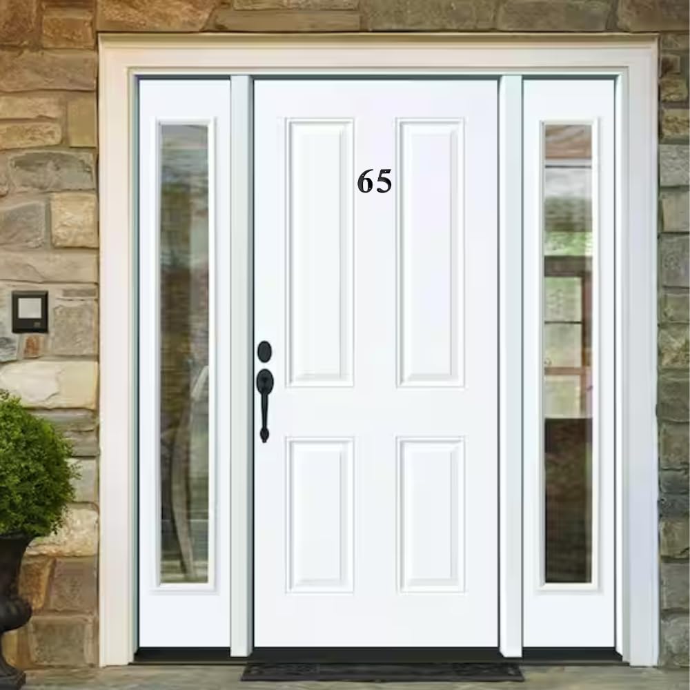 A10SHOP Doris 3-Inch Brass Metal Letters Address Signs For Houses Mailbox Numbers House Numbers For Outside House Numbers Address Sign For Outdoor Sign Door Numbers (Number 5, Satin Black) — Amazon image 5