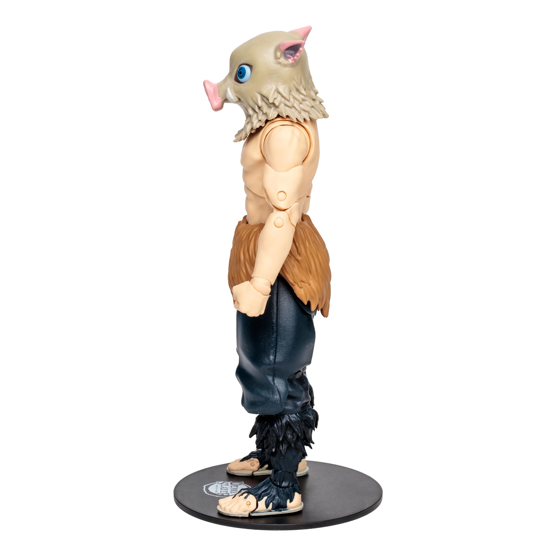 McFarlane Toys Demon Slayer - Action Figure Inosuke Hashibira, da collezione altamente dettagliata, con 22 punti di articolazione, mani alternative, spade e base espositiva