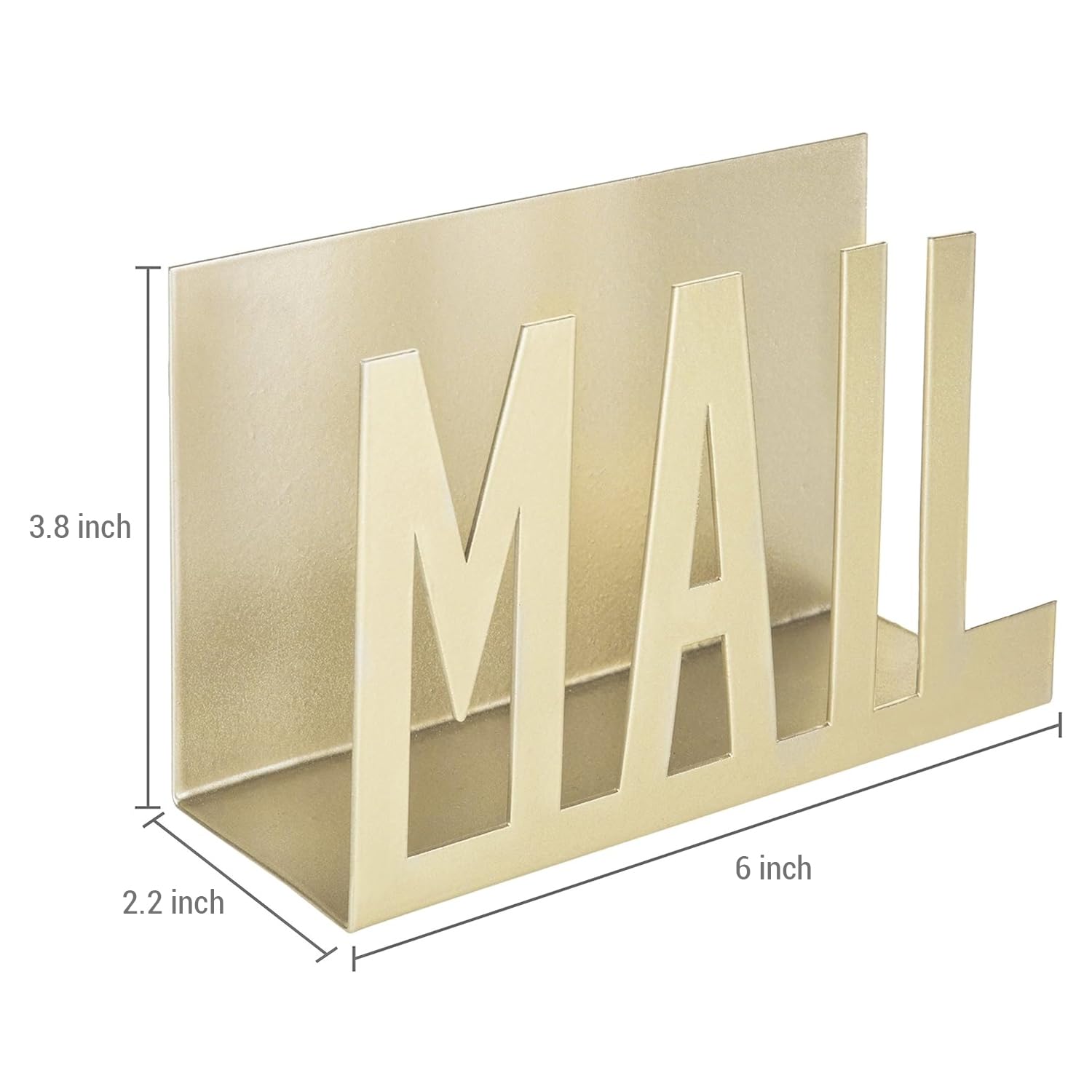 Folder Organizer MyGift Large Desktop Document Holder, Brass