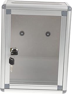 Alipis Box Mailbox Vintage Keys Small Container Small Organizer Box Business Parcel Box Vintage Mail Letter Post Box Parcel Mailbox Suggestion Box Aluminum Alloy Letter Box Cards Post Box