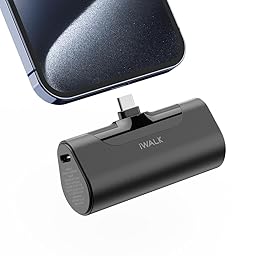 iWALK Batteria esterna 4500 mAh[USB-C Version][compatibile con iPhone 15 Serie], Power Bank Mini 20 W PD Ricarica Rapida, Piccolo Caricabatterie Esterno Compatibile con iPhone 15 Pro Max/15 Pro/15