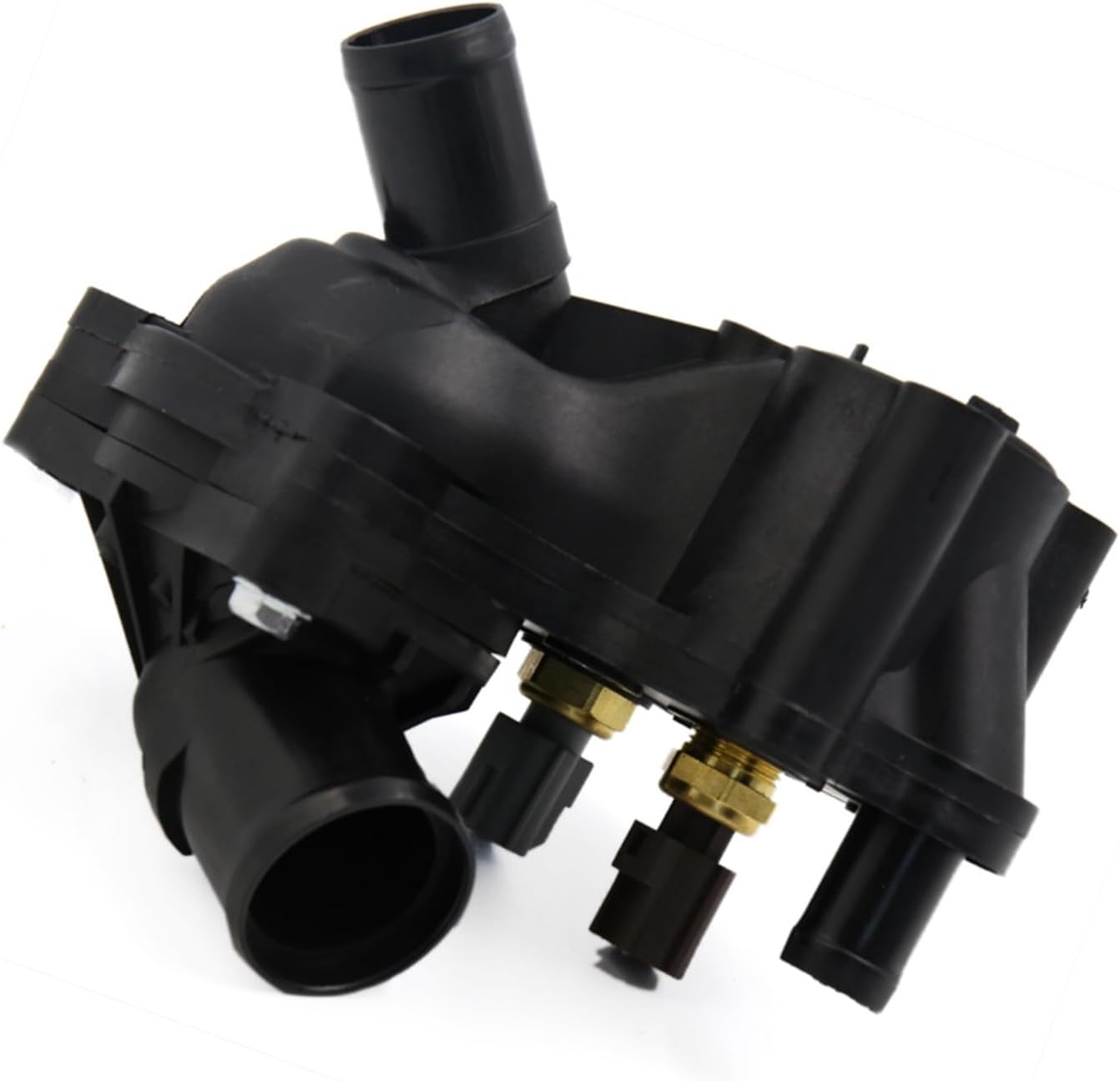 Motoforti New Black Thermostat Housing with Sensor YU3Z8A586AA 2L2Z8592BA for Ford Explorer Mountaineer 4.0L V6 97-01 Long-lasting