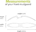 Serveuttam Mudguard for Cycle with Reflective Tape | Plastic Front and Rear Mud Guard for Mountain Bicycles | Fully Adjustable Universal Mudguards for Bike (Blue) gallery image