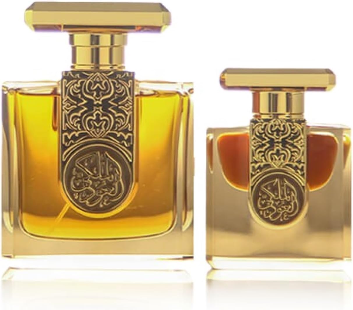 Arabian Oud perfume - Al Oud Malaki Set (85ml spray and 12ml oil) Unisex Luxury Fragrance For Him and Her, Eau De Parfum EDP Spray with Oud, Saffron, Amber, Woody Notes