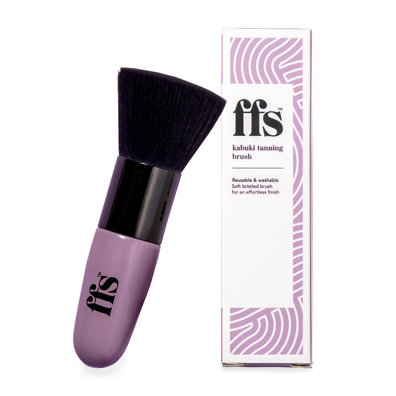 FFS Beauty Kabuki Brush Fake Tan Face & Body Applicator, Purple