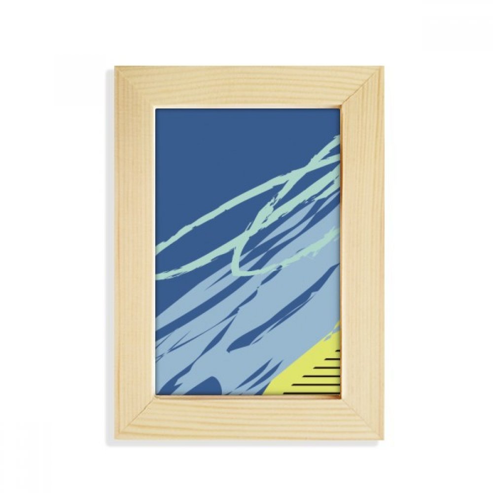 Marco de la foto de madera estable de 5x7 pulgadas con cristal antirreflejos y lámina de plantas
