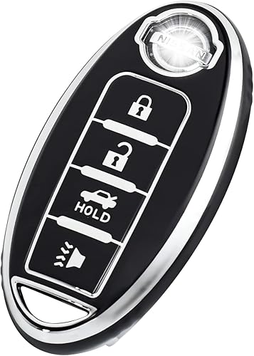 OFFCURVE Funda para llavero de automóvil para Nissan Rogue Pathfinder, Sentra, Altima, Armada, Maxima, Murano, Versa, accesorios de automóvil, color