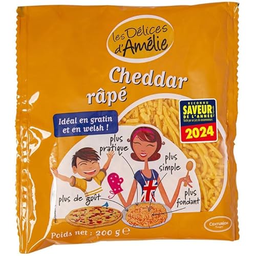 LES DELICES D'AMELIE Cheddar râpé 200 g