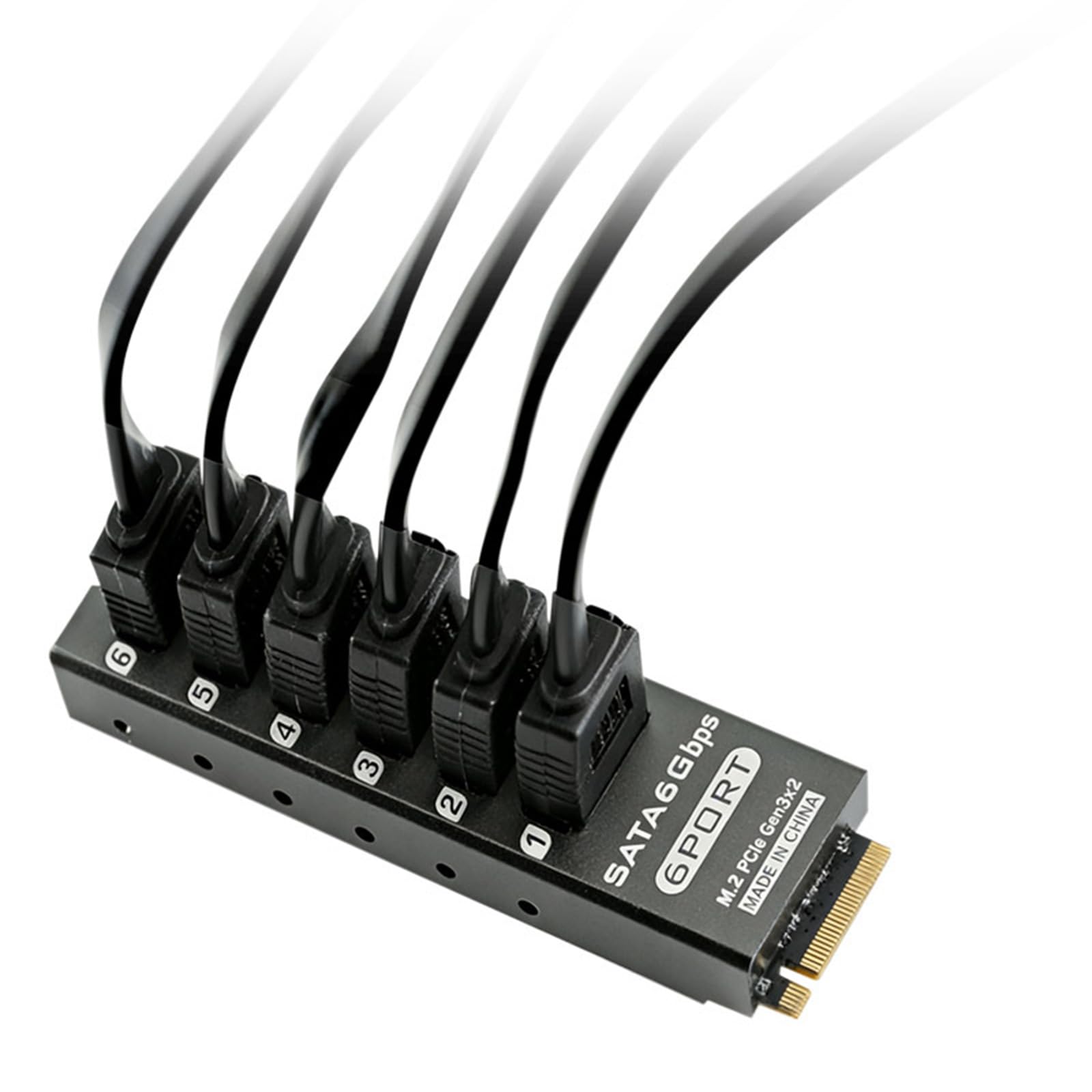 Scheda Adattatore SATA6G a 6 Porte 6 Porte per sistemi Multipli con Larghezza Banda 16 Gbps migliora la capacità archiviazione