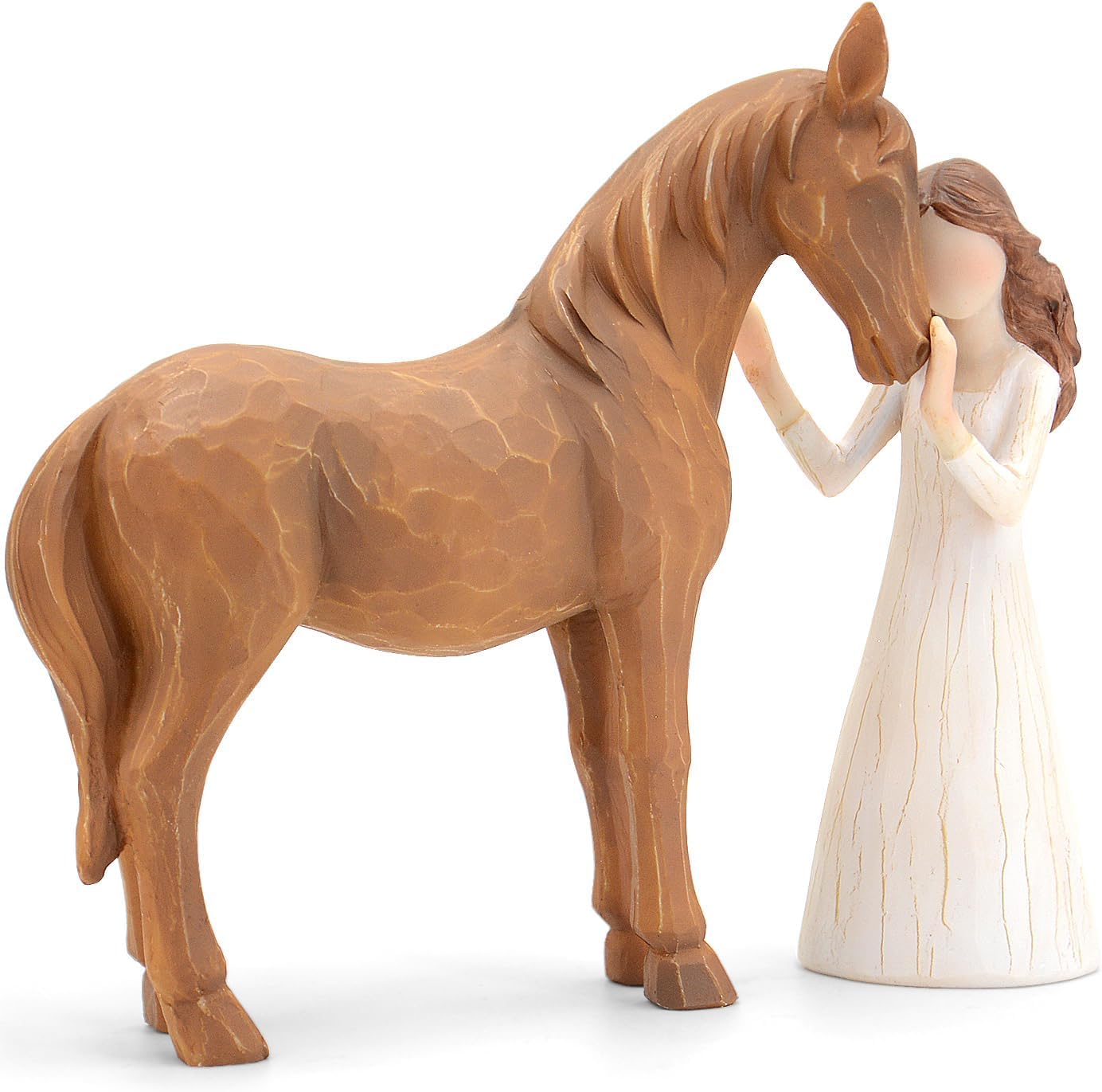 Ysislybin Pferde und Engel Figur Deko, Geschenke für Mädchen