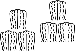 Dentes Largos Pentes Laterais de Cabelo: Pintar Aço Balck Balck Pente de Cabelo Nupcial Jóias Menina Pedaços de Cabelo Peças de Cabelo Pente Pente Cristal de Cabelo Clipes para
