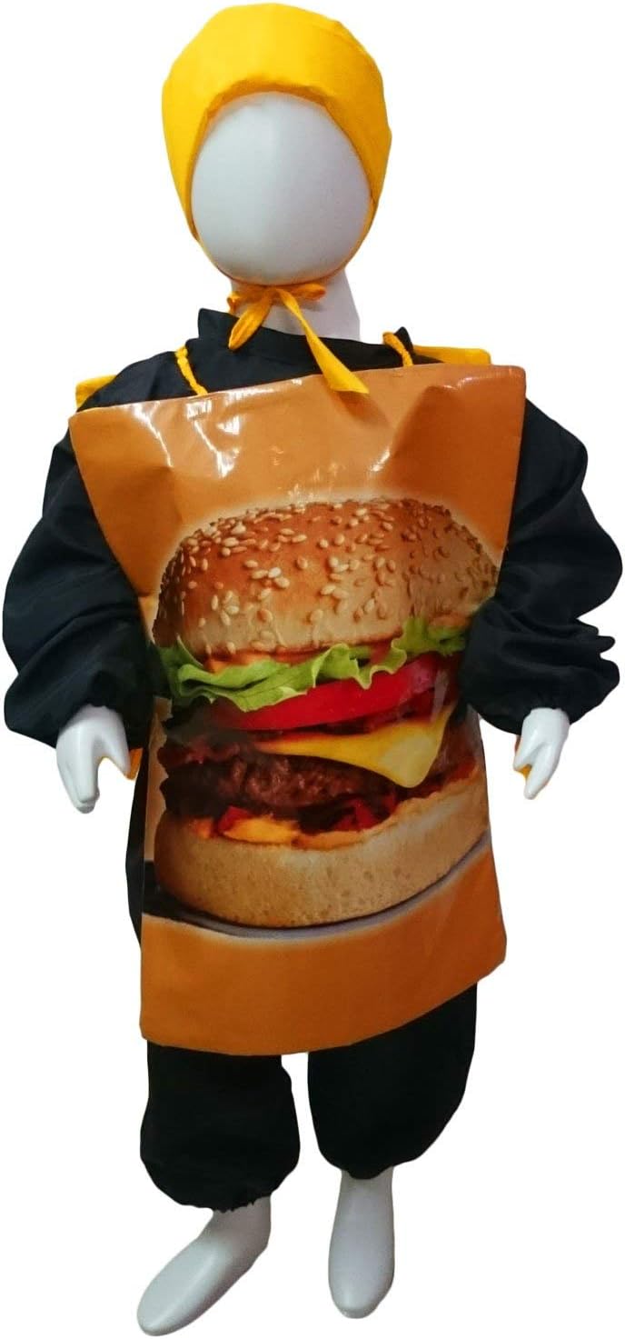 BookMyCostume Burger Fast Food Kids Fancy Dress Costume 5-6 years