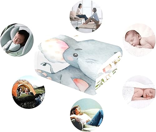 Miniatura 123 de Manta de bebé personalizada con nombre, mantas de bebé de elefante personalizadas para niñas, regalos de bebé, productos para bebés, mantas súper