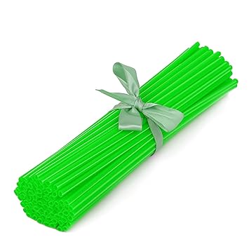 Universal Bicycle Spoke Covers - 72Pcs Motorcycle Wheel Spoke Wraps Pipe Trim Decoration Protector Spokes for Bikes Dirt Bike - Green