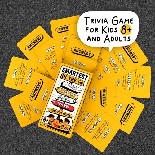 well balanced road trip trivia - road trip games for kids travel essentials car activities must haves for ages 8