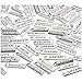 Word Charms Pendants- 100-Pack Engraved Motivational Charms Collection for Jewelry Making, Fashion Accessories, DIY Necklaces, Bracelets, Bangles, Silver, 0.8 x 0.25 Inches