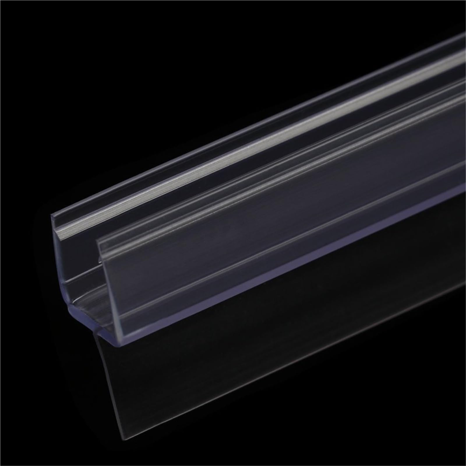 Guarnizione per porte in vetro da bagno, Striscia Guarnizione for Schermo Doccia 4m Trasparente Misure Multiple 8 Pz(C-12mm)