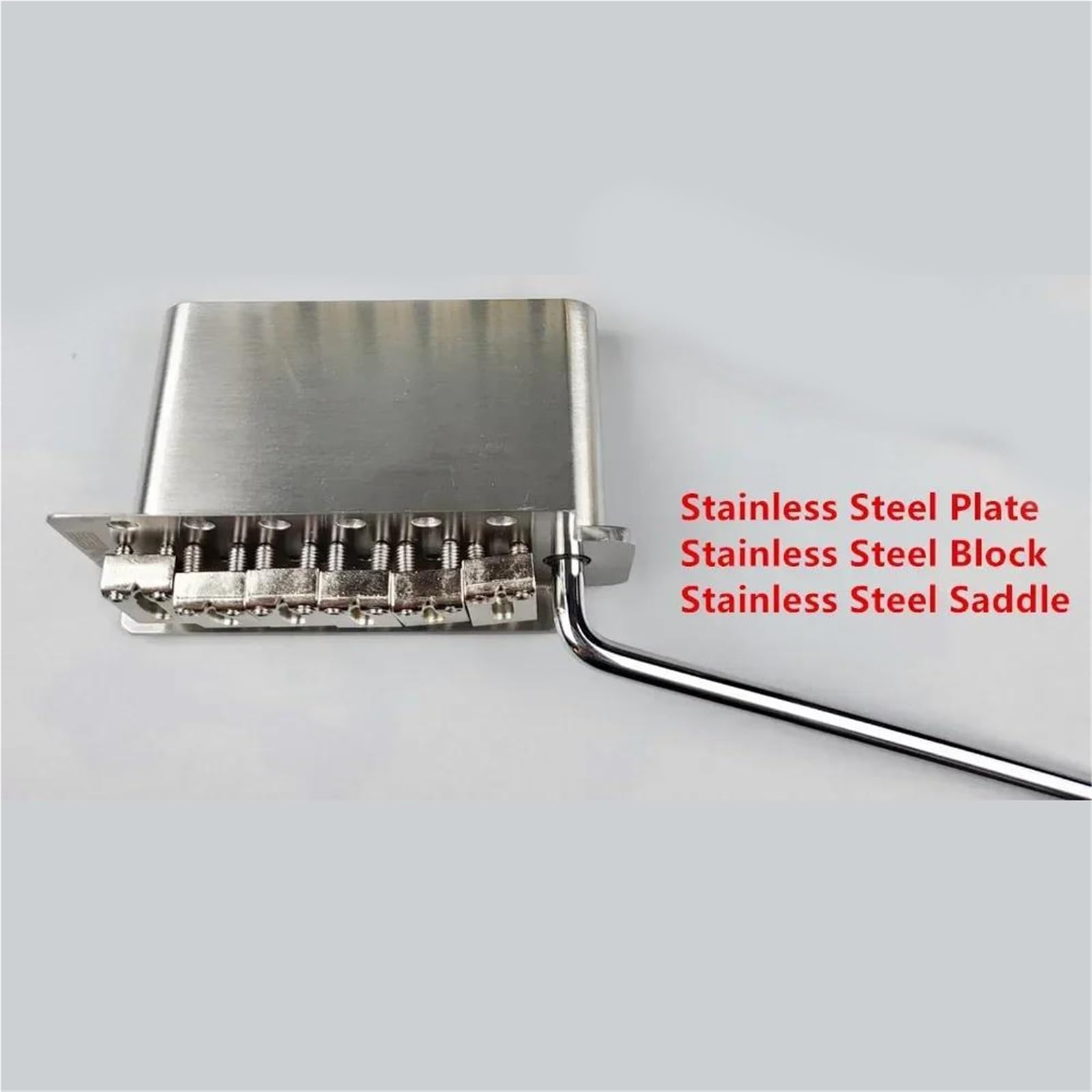 52.5 mm do mostka Tremolo do gitary elektrycznej ST z blokiem siodełka ze stali nierdzewnej i mosiądzu KY01S Mostek Gitary Profesjonalnej