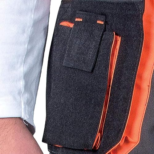 Foto von Leber&Hollman LH-FMN-T_SBP50 Formen Schutzhose, Steel-Black-Orange, Größe 50, Höhe 170-176cm, Brustumfang 100-104cm, Taillenumfang 88-92 cm