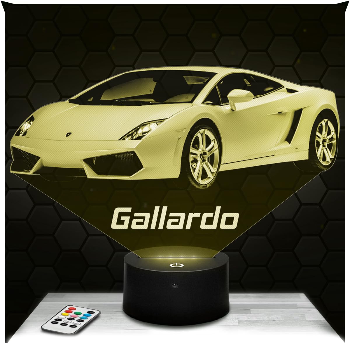 Lampephoto.fr - Lambo Gallardo Supercar Tuning 3D Lamp Decoration, Gift idea for Men, Lamborghini Gallardo car Object Night Light Room Decor, Original Christmas, Gift Idea, Led Bedside, Merchandising