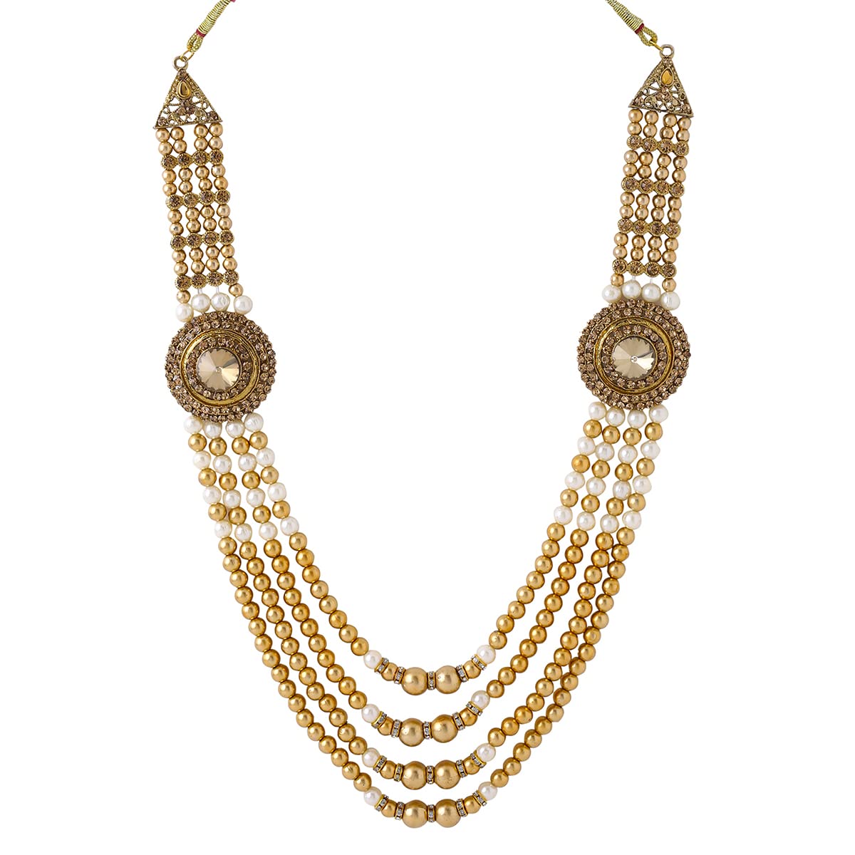 Yellow Chimes Dulahmala For Mens Pearl Necklace Jewellery for Groom Dulha Moti Mal Haar For men (B0BKF4YC3T) Amazon Price History, Amazon Price Tracker