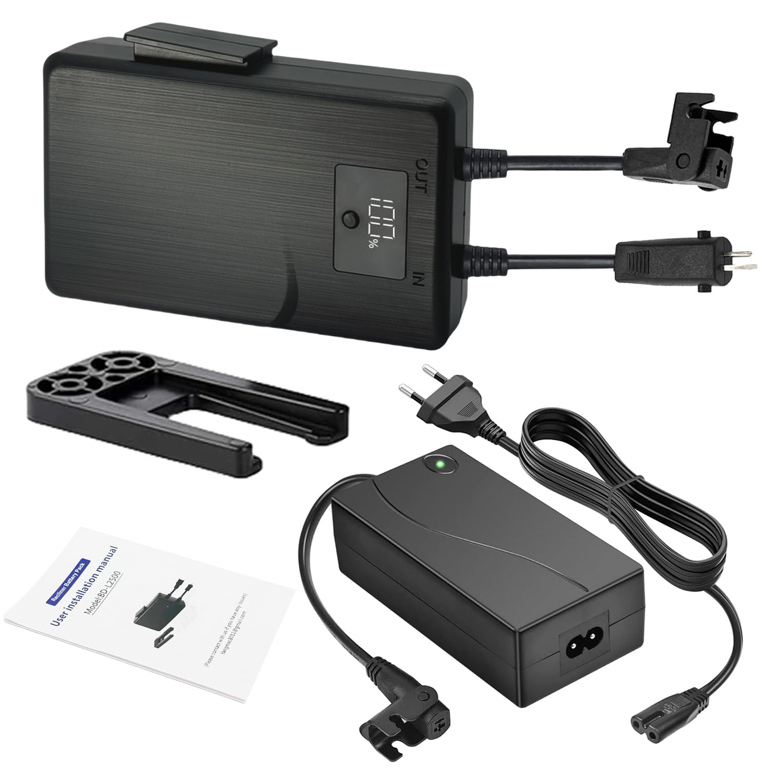 Okin Limoss Berkline Med Batterie 2500 mAh avec chargeur/adaptateur/batterie