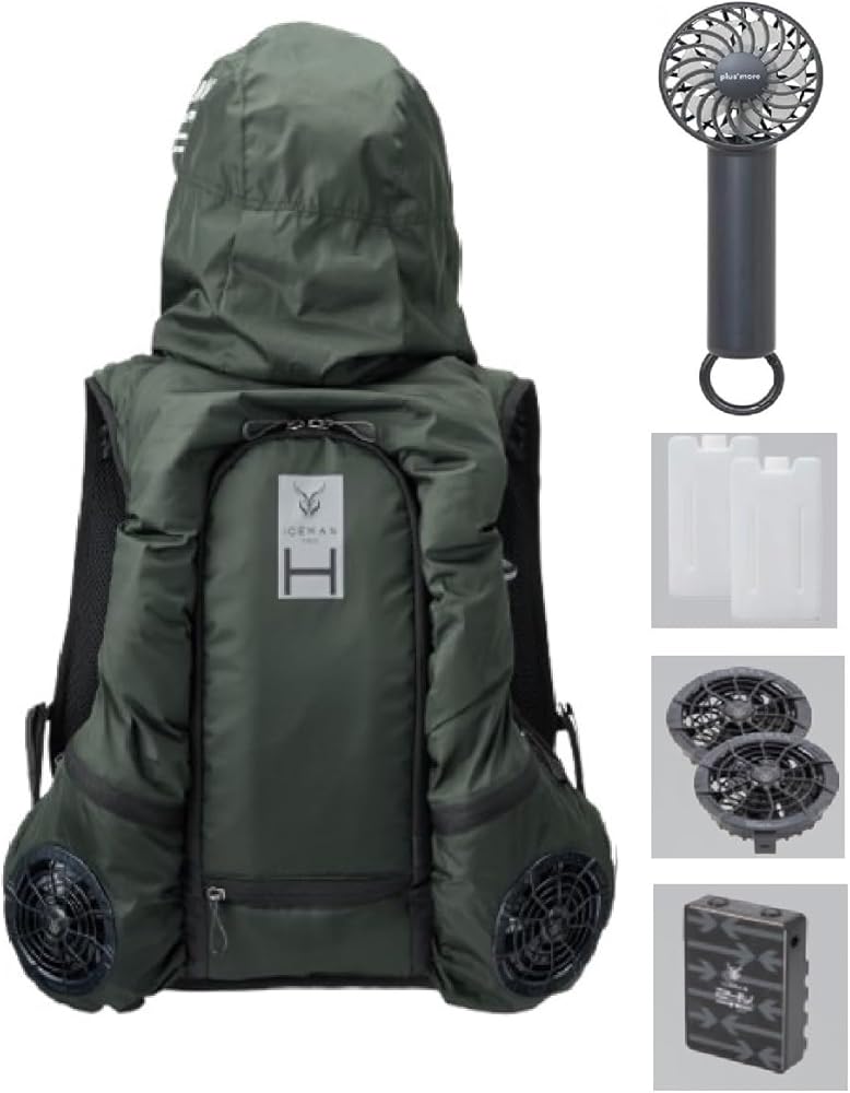 Amazon | アイスマンベスト PRO X HYBRID 水冷＆空調ウェア ICMPH-GRV