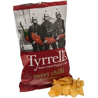 Tyrrells Sweet Chilli & Red Pepper Crisps 150g