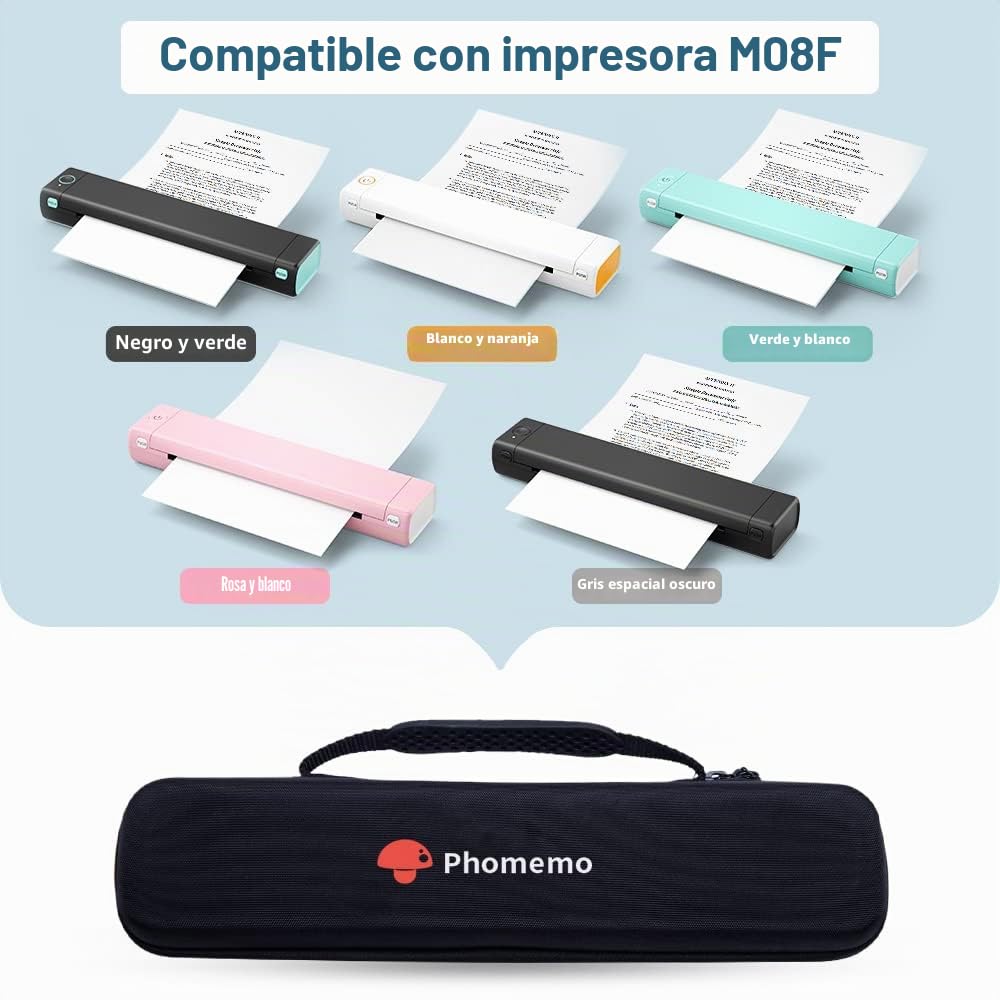 Phomemo M08F, M08D Bolsa para Impresora, Bolsa Portátil Compatible con M08F Impresora Térmica Portátil (Sólo Caja)