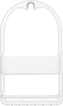 Primanova M-N48-16 Ceres Plastic Bathroom Shower Rack, Transparent