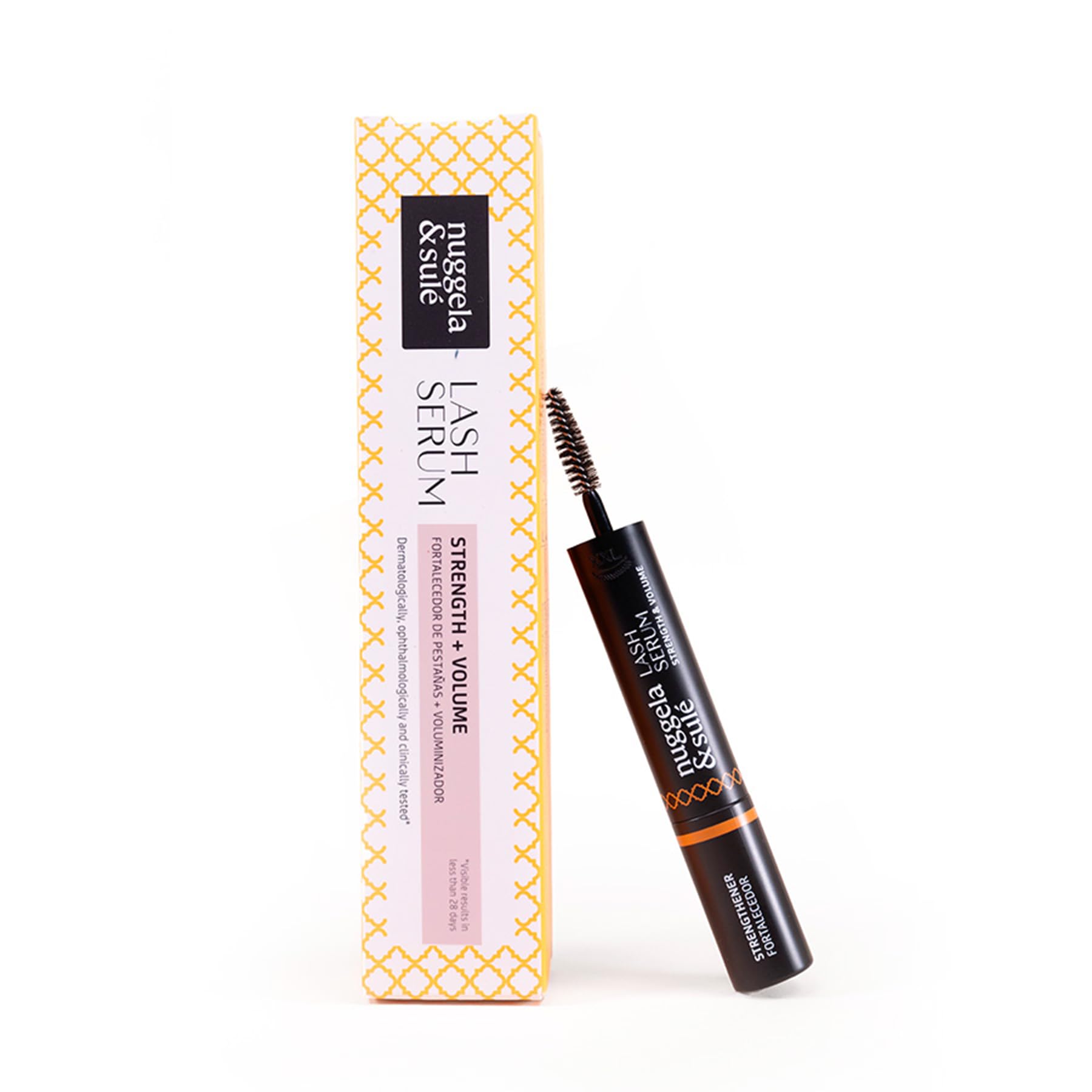 Nuggela & SuléLash Serum. Strength & Volume. Double Action Eyelash Serum: Strengthening Serum + Volumising Serum. With Clinical Study*. 5 ml x 5 ml