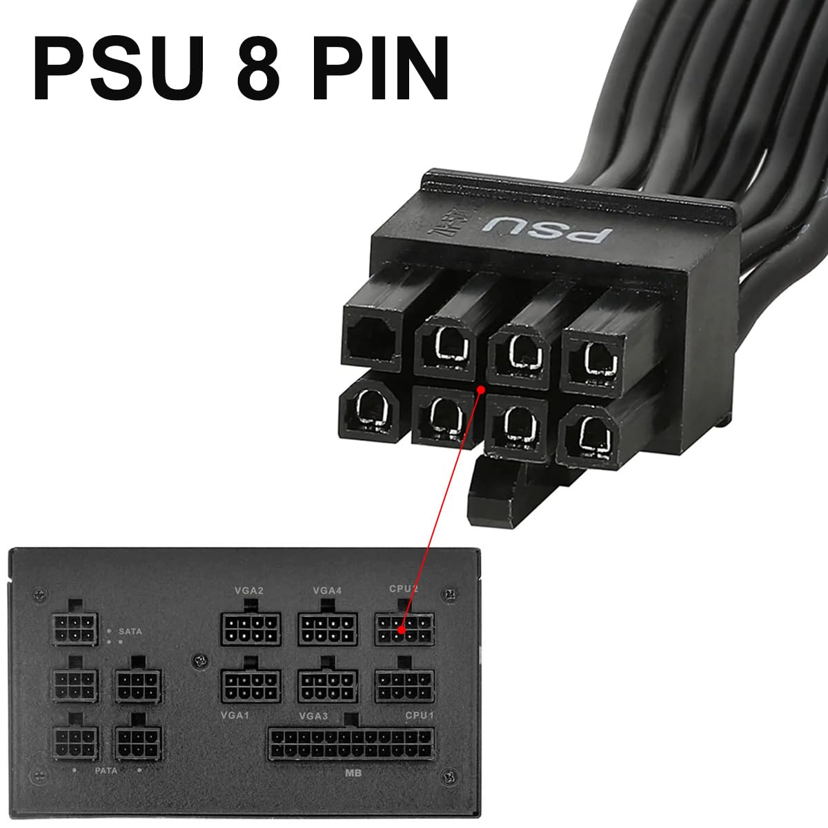 Cavo Di Alimentazione VGA PCIE Da 8 Pin A 8 Pin Per EVGA Supernova 650 750 850~p120929302