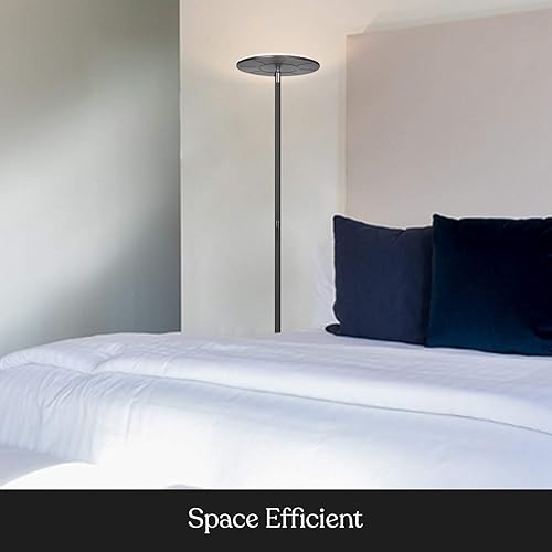 Vista 17 de Brightech - Sky 30 Flux Edition - Lámpara de pie LED Torchiere - LED superbrillante de 30 vatios - Ajuste de la temperatura de color a 3 niveles