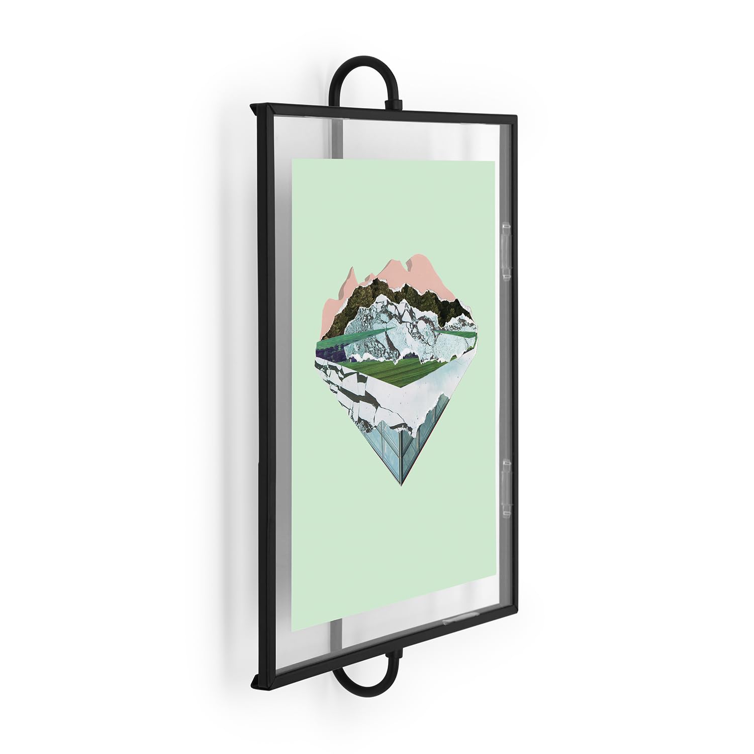 Umbra Phantom Wall Picture Frame, 8 x 10, Floating Frame, Black