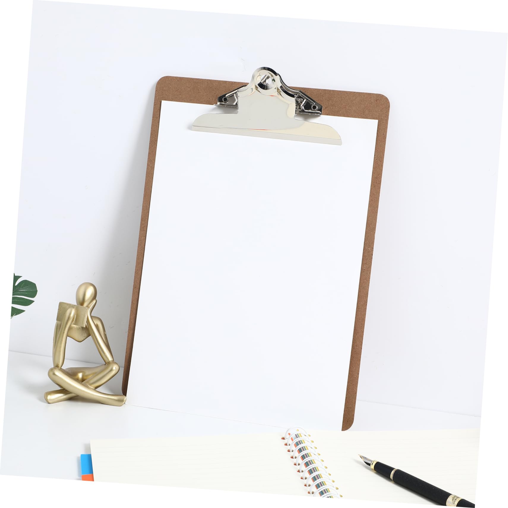 Klemmbretter im Briefformat aus Mdf Braun, Schreibplatte