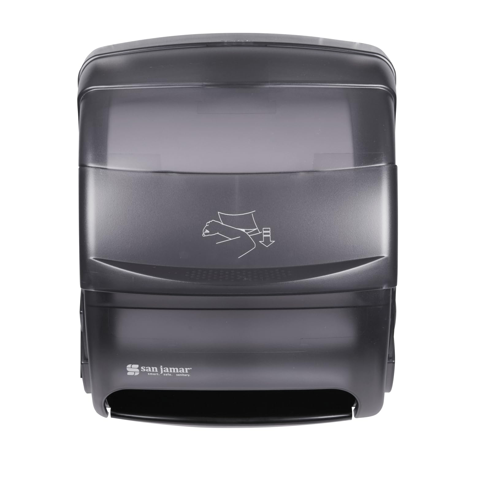 San Jamar T850TBK - Dispensador de toallas de plástico (11 1/2 pulgadas de ancho x 13 1/2 pulgadas de alto x 11 1/4 pulgadas de profundidad), color negro