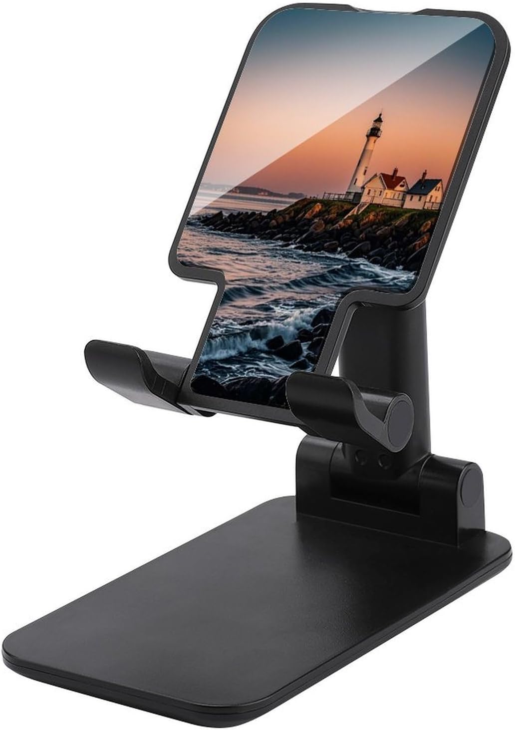 Lighthouse Sunrise Foldable Cell Phone Stand for Desk Accessories