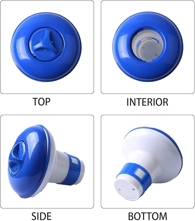 Dosificador flotante de cloro para piscinas 1 pulgada miniatura 7