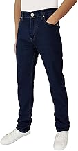 Mastino Men's 5-Pocket Denim Trousers Regular Fit Straight Leg Stretch High Waist
