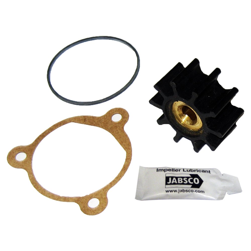 Jabsco 9200-0023-P, Nitrile, Drive Type 4, 10 Blade, 1-19/32 Diameter, 3/4 Width, 5/16 Shaft, Brass Insert