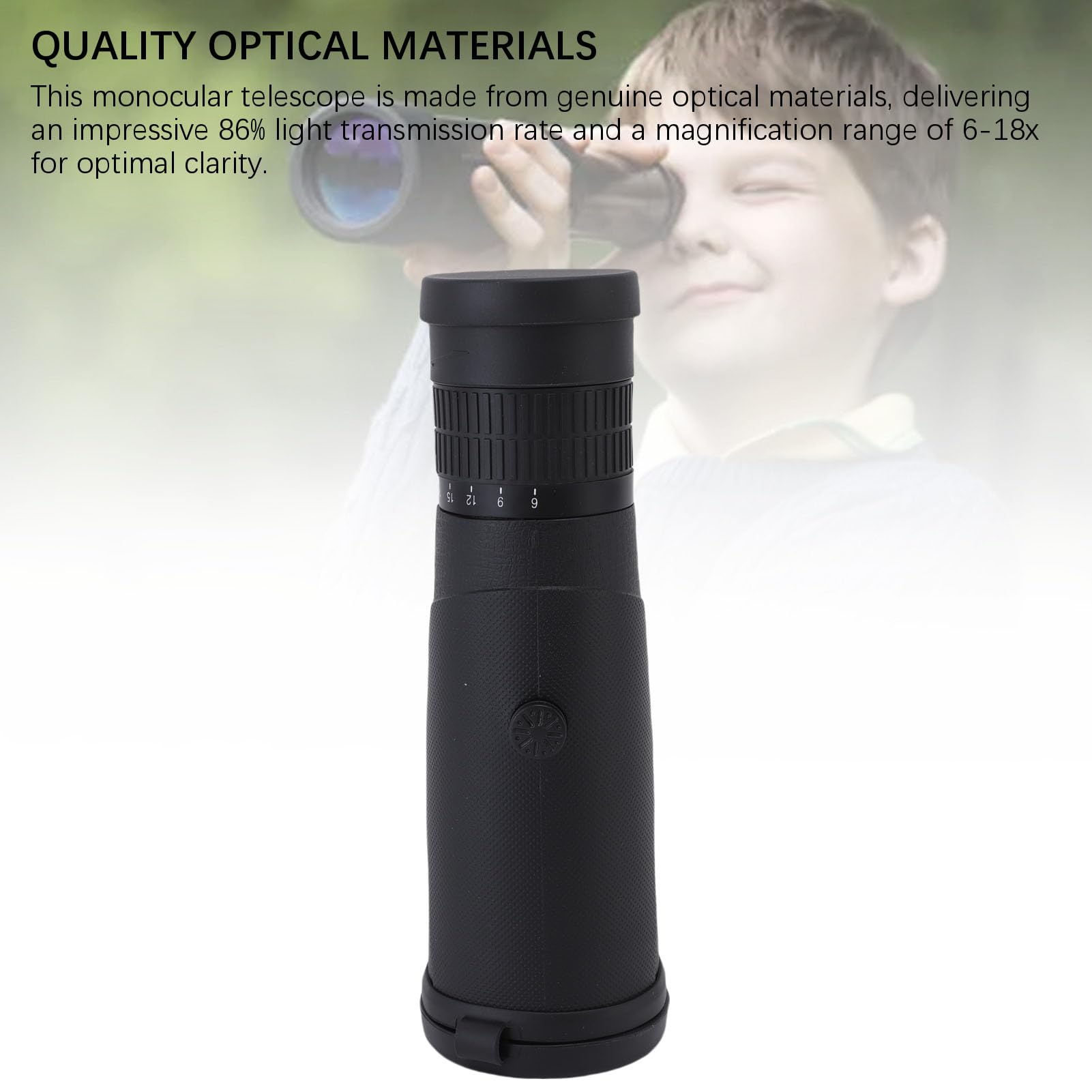Télescope Monoculaire Zoom 6-18x42 Images Lumineuses et Claires Télescope Monoculaire pour L'observation des Oiseaux en Voyage, de Conception Ergonomique pour Les Amateurs de Plein Air