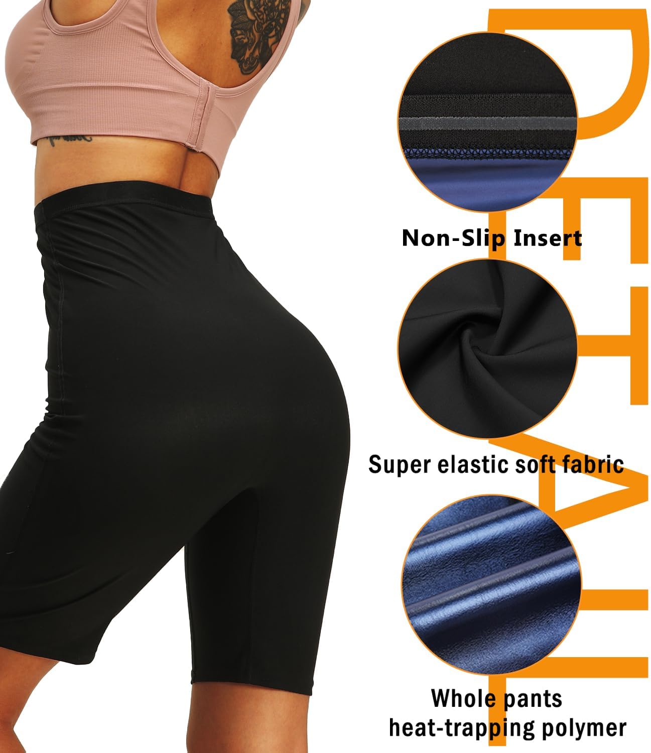Sauna Sweat Short Pants Suits for Women High Waist Slimming Shorts Compression Thermo Workout Body Shaper Thighs - Image 5