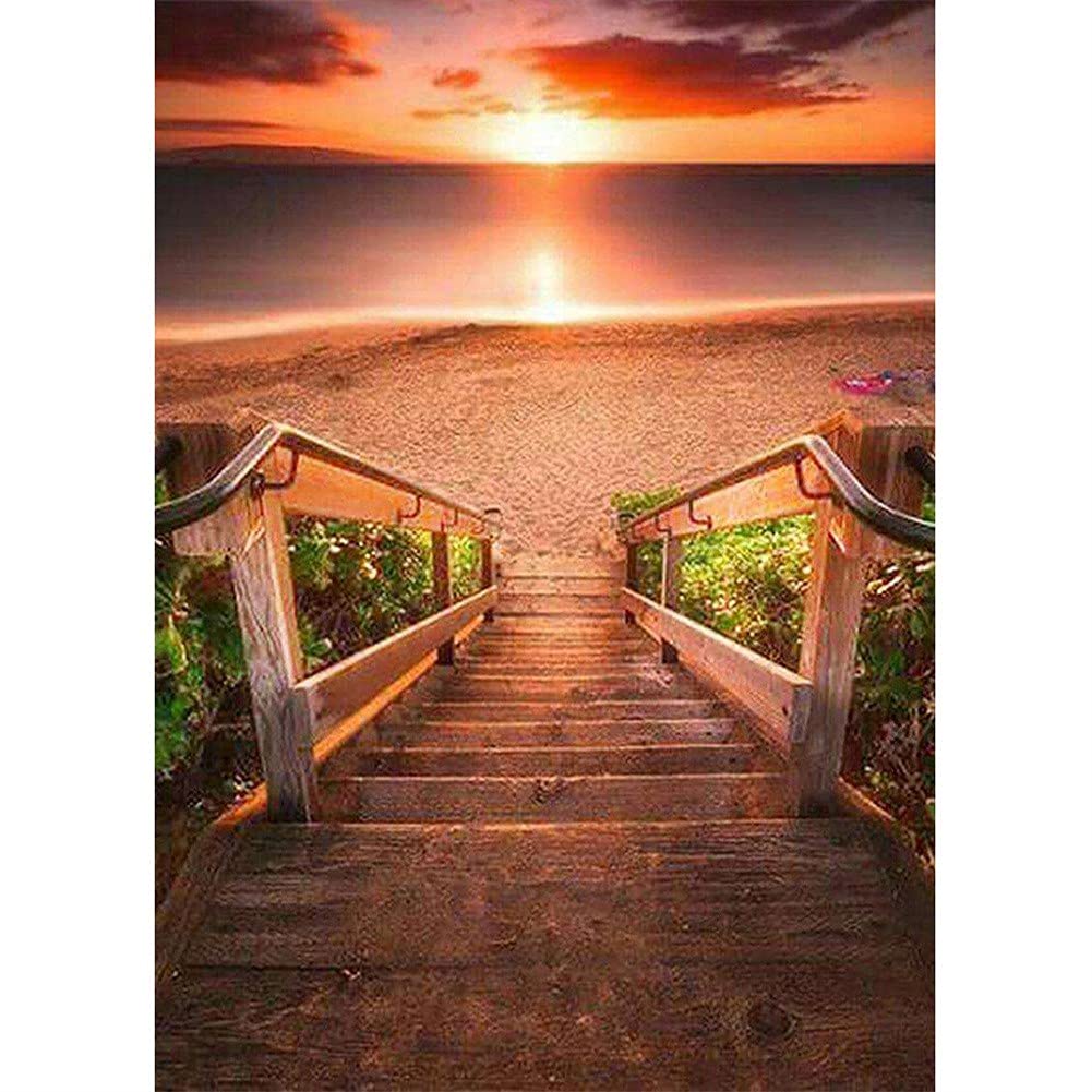 Kit de peinture au diamant coucher de soleil 5D sans défaut d'alignement