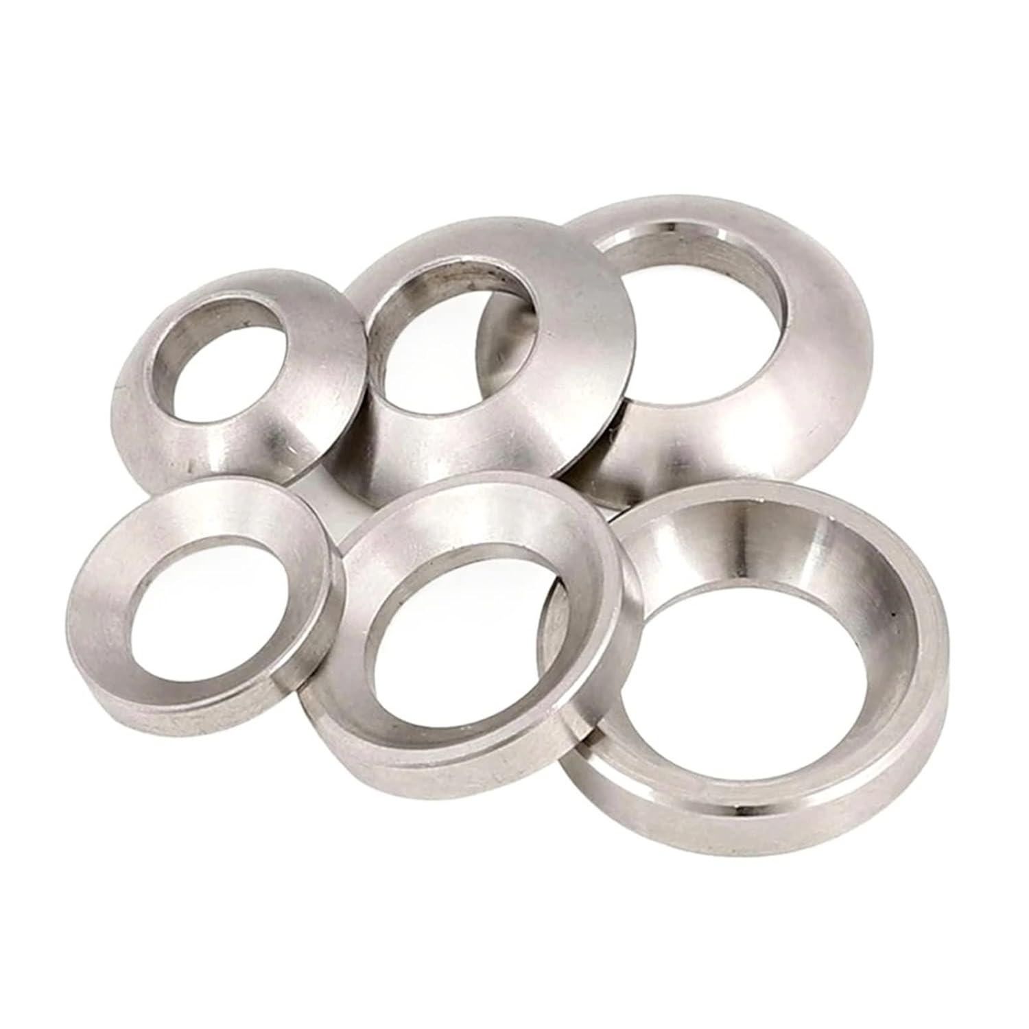 Metal Bushing washers, M6-M24 Stainless Steel Conical Washer Solid Countersunk Spherical Gasket Concave Convex Cone(Conical M12 5Pcs)