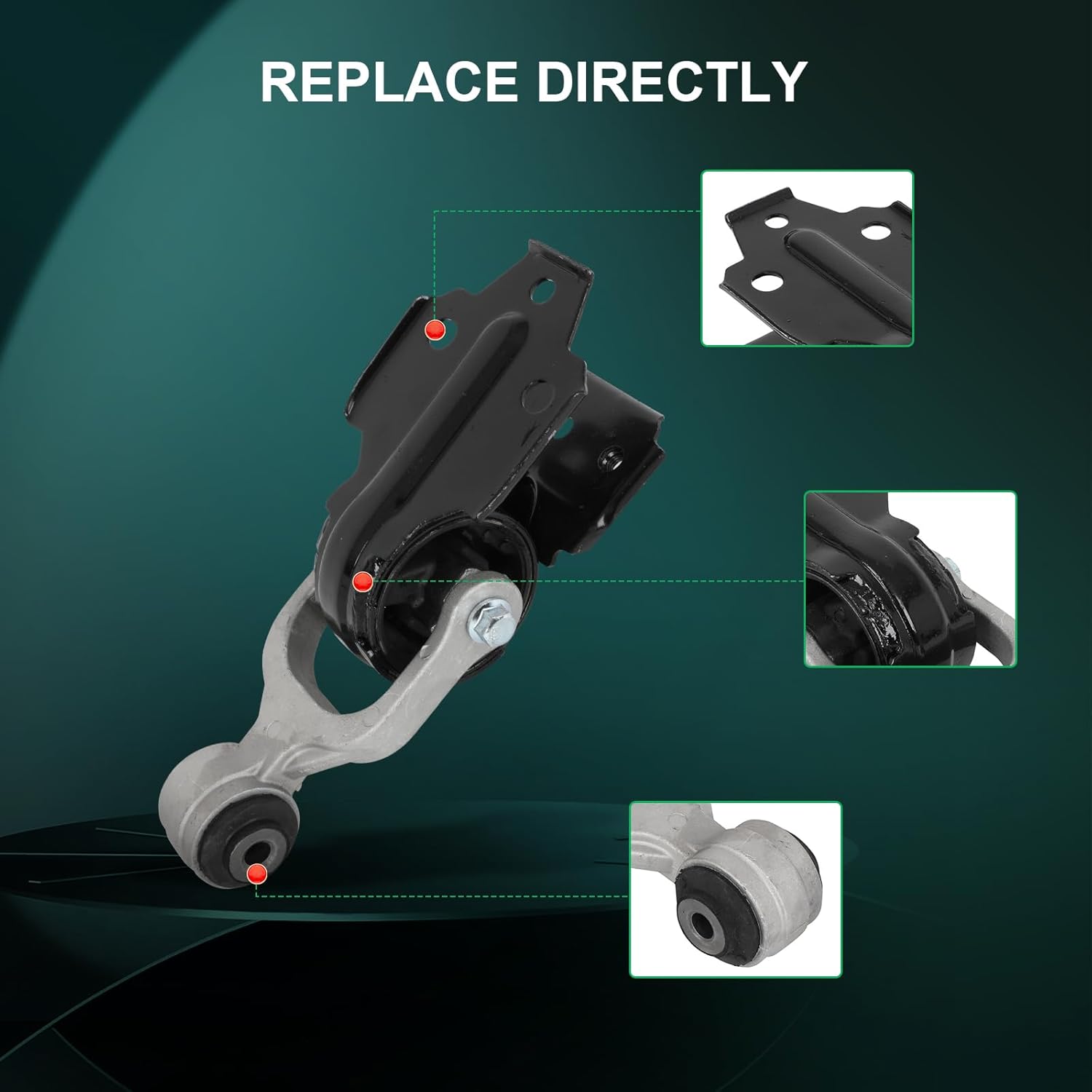 SCITOO Engine Motor Mount and Transmission Mount Set for Chevrolet Impala 2012-2013 Replace OE A5718 A5651 A5712 A5625