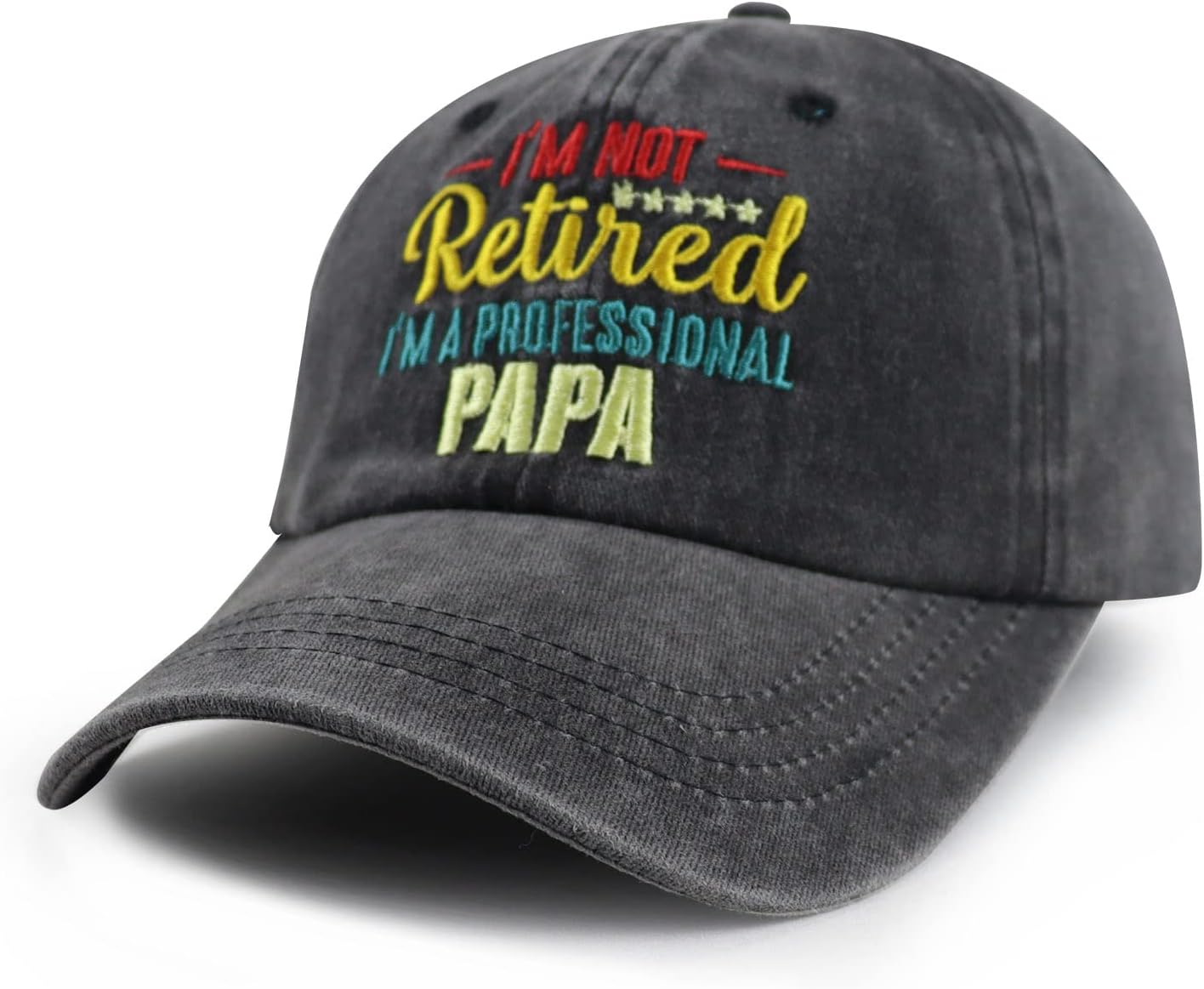 World's Best Dad Hat for Men, Funny Adjustable Cotton Embroidered Professional Papa Baseball Cap - Image 2