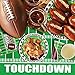 Gatherfun Football Theme Party Disposable Tablecloth Plastic Touchdown Table Cover for Birthday Football Party Games Decoration 54 X 108Inch 3 Pack